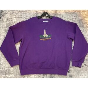Vintage Collegiate Apparel Louisiana State Uni. Vtg Crewneck Sweatshirt Purple L